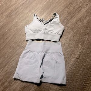 Light blue athletic set